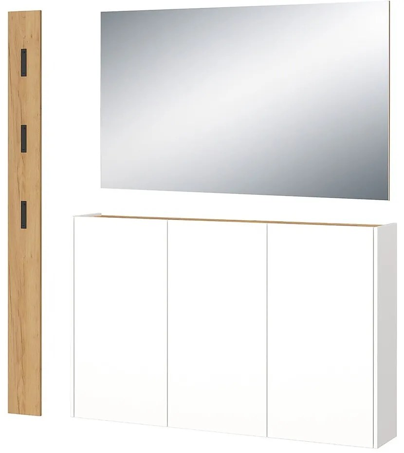 Predsieňová zostava v dekore duba v bielo-prírodnej farbe Libbiano – Germania