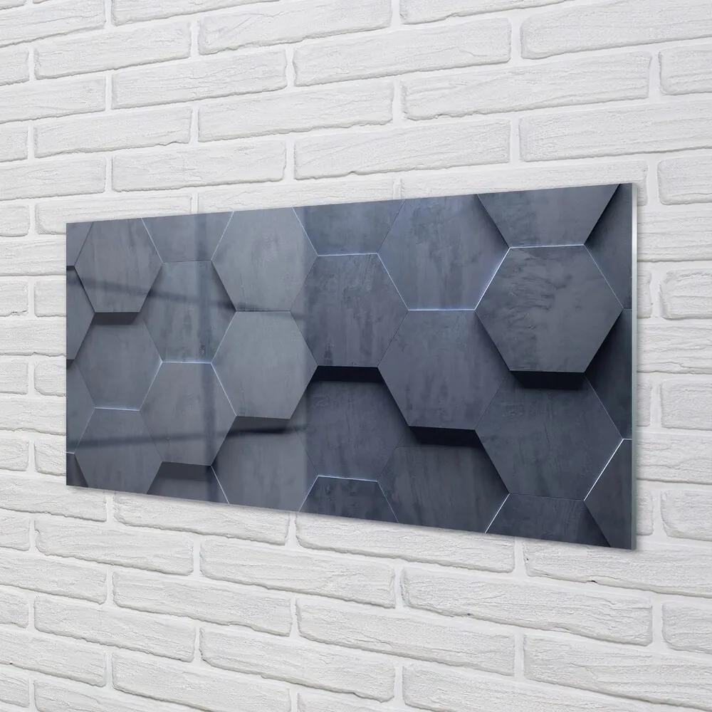 Obraz na skle Kameň betónové záplaty 125x50 cm