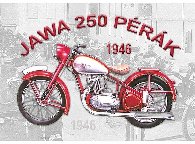 Ceduľa JAWA 250 Pérák