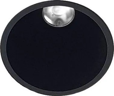 LED2-LED Kúpeľňové svietidlo ZERO LED/10W/230V 4000K CRI 95 IP43 čierna pr.10,9cm