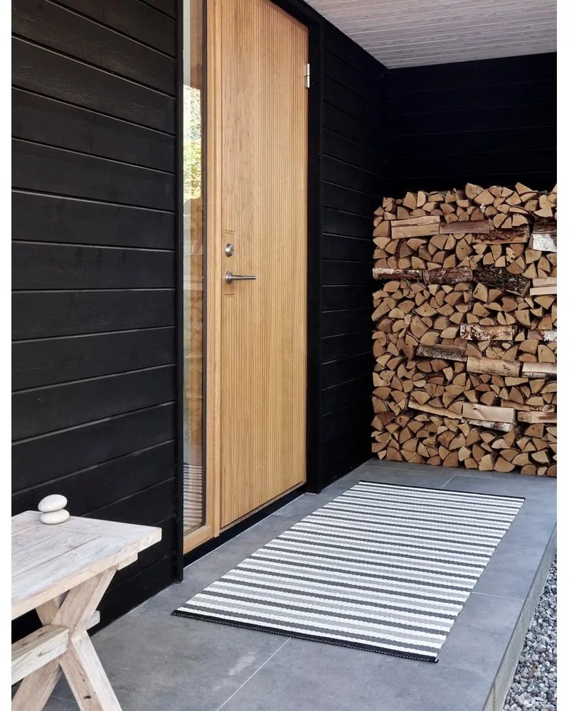 Sivo-béžový vnútorný a vonkajší behúň 85x200 cm Teo Warm Grey – Pappelina