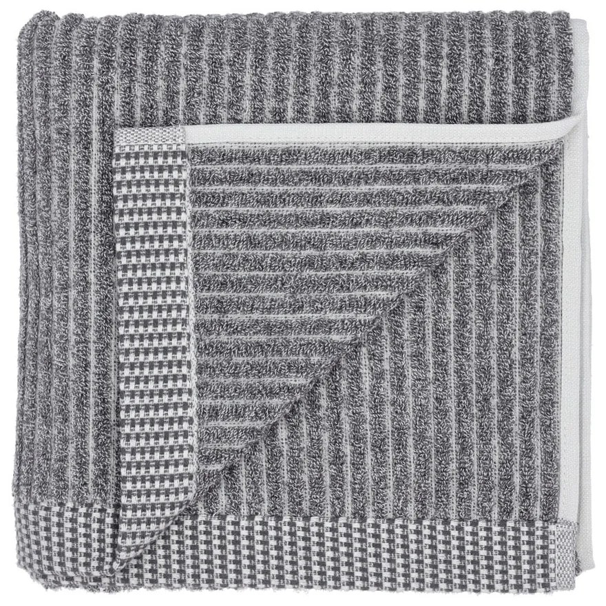 Sivý uterák z organickej bavlny Södahl Melange, 50 x 100 cm
