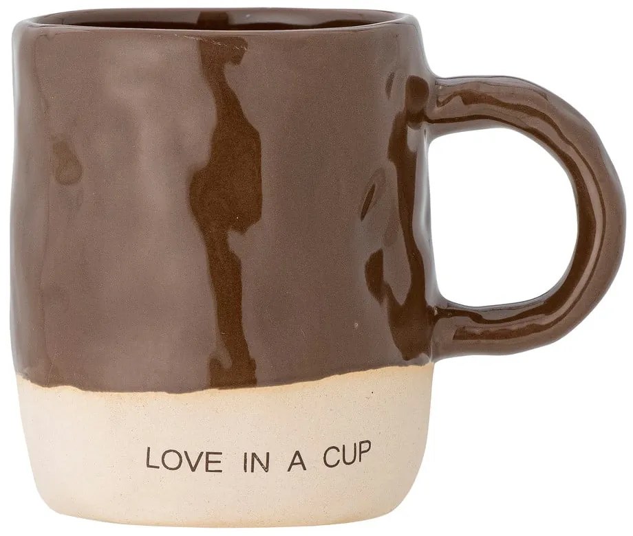 Hnedý hrnček z kameniny 335 ml Neo – Bloomingville