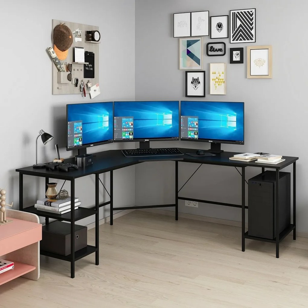 Pracovný stôl Power L Black