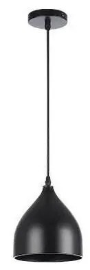 Luster na lanku COMO 1xE27/60W/230V pr. 17 cm čierna