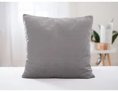 MKLozkoviny.sk Obliečka na vankúšik mikroplyš 45 × 45 cm - Gama sivý