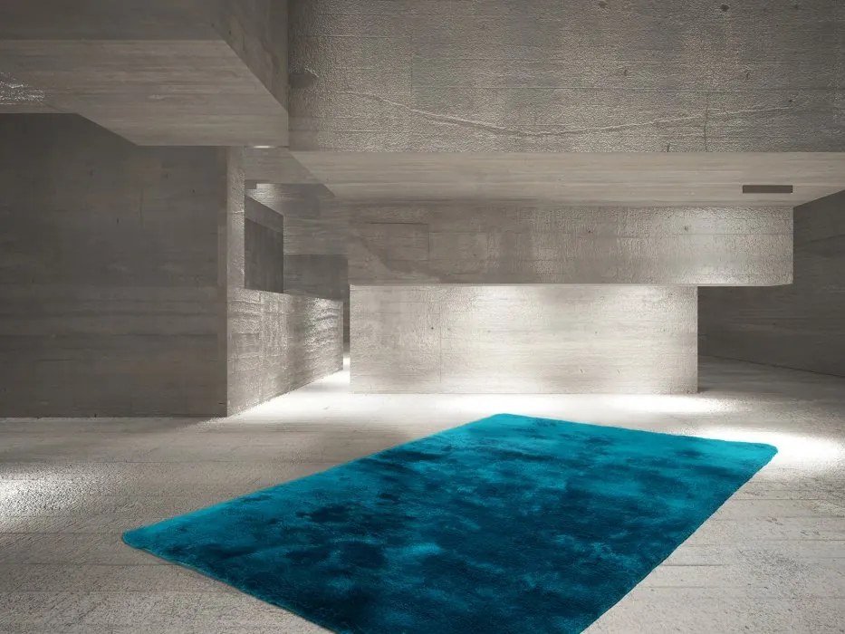 Obsession, DOPREDAJ: 160x230 cm Kusový koberec Curacao 490 petrol, 160x230, modrá, spálňa