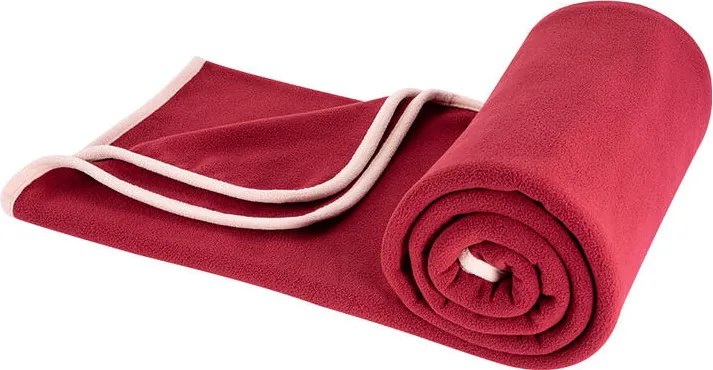 Fleecová deka vínová