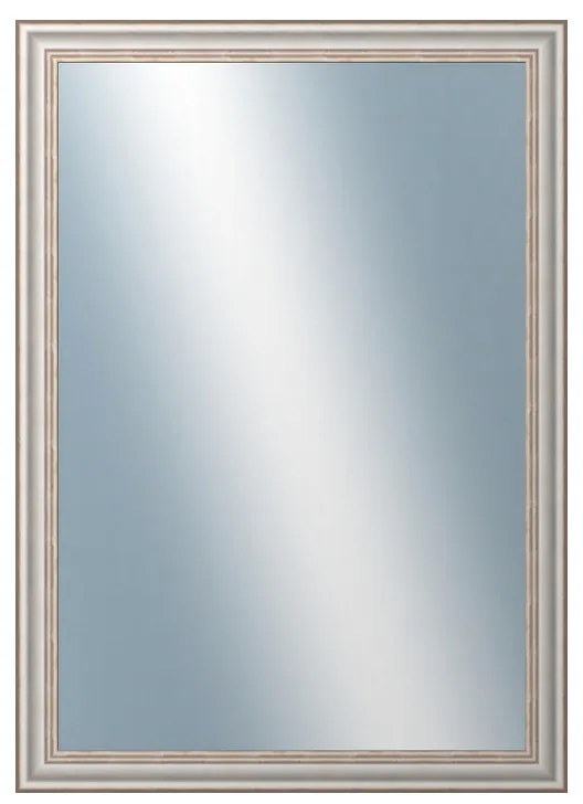 DANTIK - Zrkadlo v rámu, rozmer s rámom 50x70 cm z lišty TOULON biela veľká (2665)