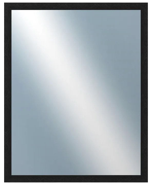 DANTIK - Zrkadlo v rámu, rozmer s rámom 40x50 cm z lišty KASETTE čierna (2759)