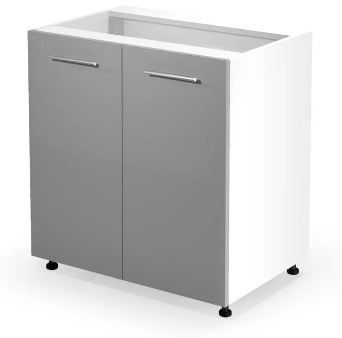 VENTO D-80/82 lower cabinet, color: white / light grey