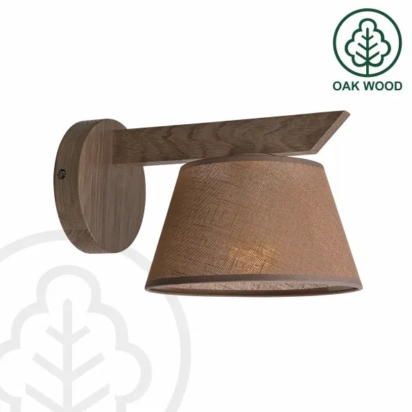 Brilagi - LED Nástenné svietidlo ANTHONY 1xE14/40W/230V dub orech/hnedá