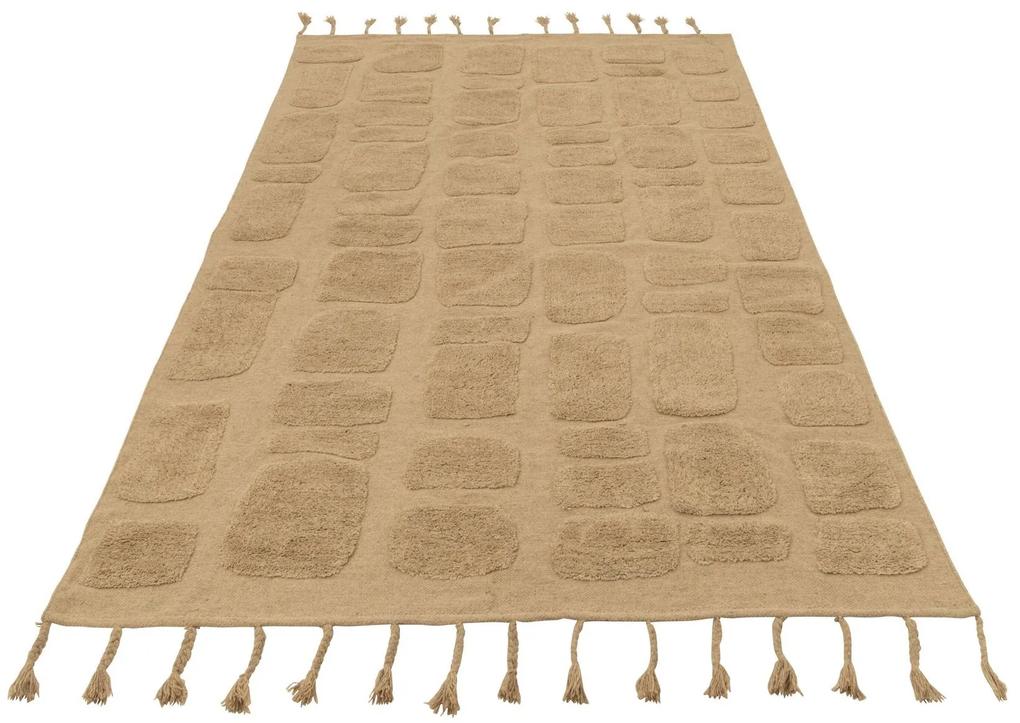 Béžový koberec so strapcami Sidney - 203*323cm