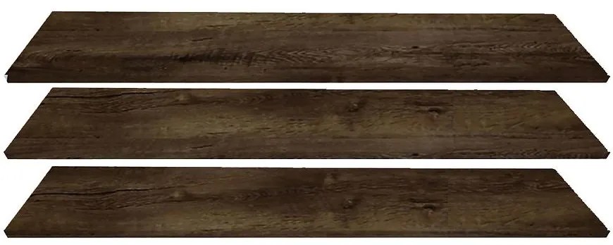 Police 3 ks skriňa Top 200 tmavý jaseň