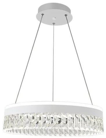 LED Stmievateľný luster na lanku LED/90W/230V 3000-6500K biela + diaľkové ovládanie