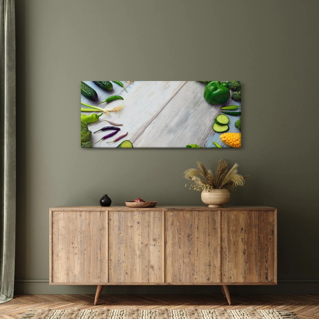 Obraz zeleniny (120x50 cm)