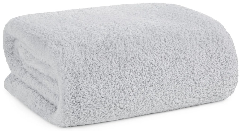 DEKA Z MIKROFLANELU LORI 200X220 CM STRIEBORNÁ