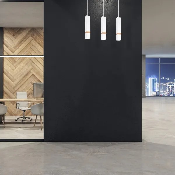 Luster na lanku VIDAR 3xGU10/25W/230V biela