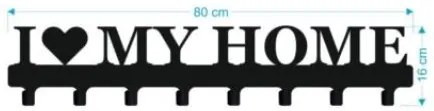 Vešiak na stenu do chodby HOME SO SRDIEČKOM 80