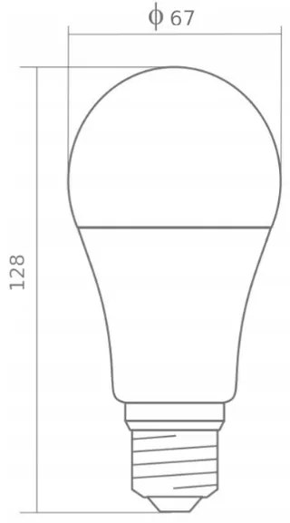 BERGE LED žiarovka - E27 - A80 - 20W - 1800Lm - teplá biela