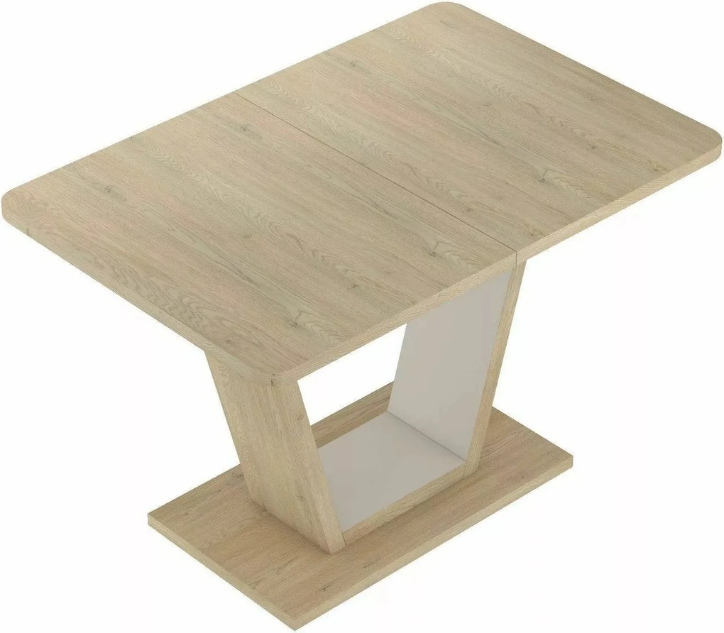 Jedálenský rozkladací stôl Nigel 120/160 cm dub Cremona Torro/kašmírový