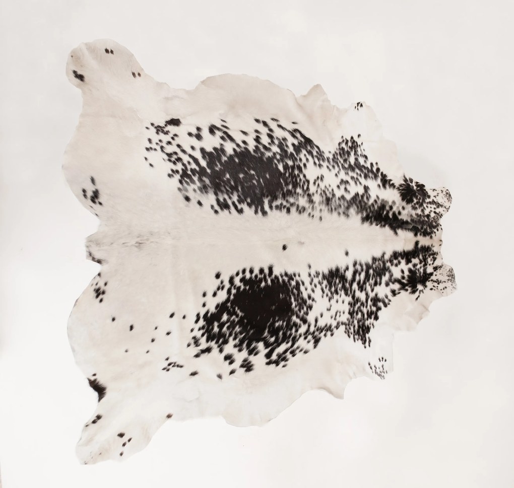 Luxusná koža z argentínskej kravy bielo-čierny mix