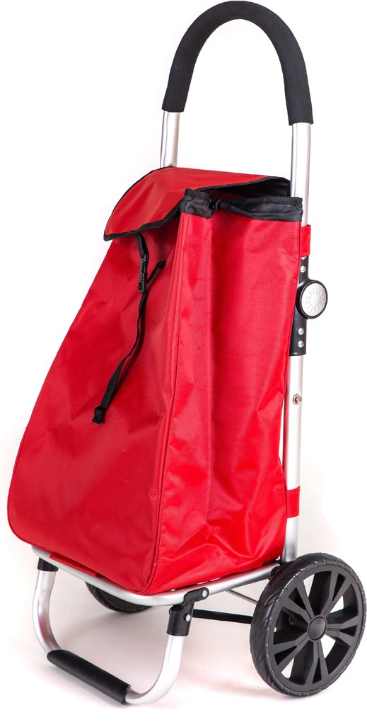 Nákupná taška na kolieskach červená 30 l