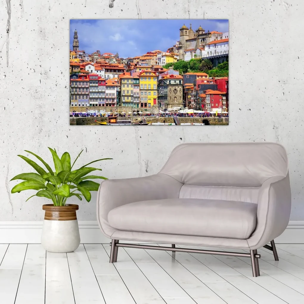 Obraz - Ribeira, Portugalsko (90x60 cm)