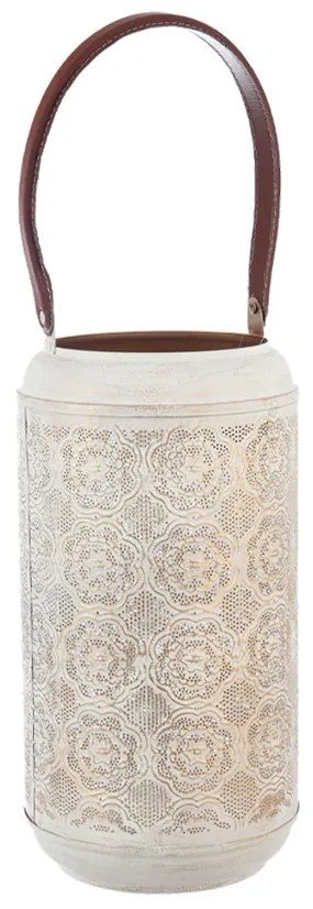 InDecor Kovový svícen Mandala béžová, 23 x 23 x 42cm, L