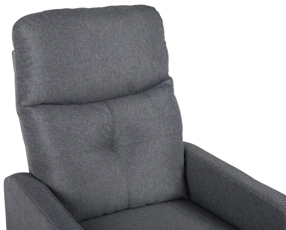 TV kreslo MODO PLUS s elektrickým polohovaním — látka, sivá, nosnosť 130 kg