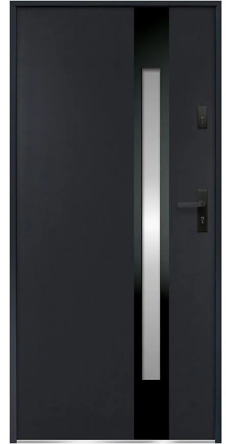Dvere vchodové Temida S68 90L Antracit