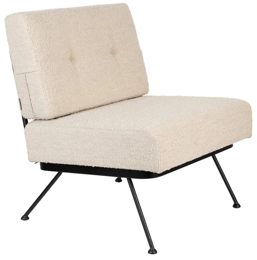 Krémové kreslo Bowie – Zuiver