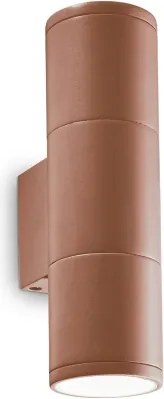 Ideal Lux - Vonkajšie nástenné svietidlo GUN 1xGU10/35W/230V 21 cm IP44 hnedé