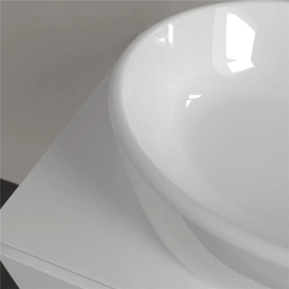 VILLEROY &amp; BOCH Architectura oválne umývadlo na dosku bez otvoru, bez prepadu, 600 x 400 mm, biela alpská, 5A266101