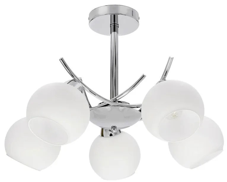 Candellux Luster na tyči AMOS 5xE27/40W/230V lesklý chróm 35-34984