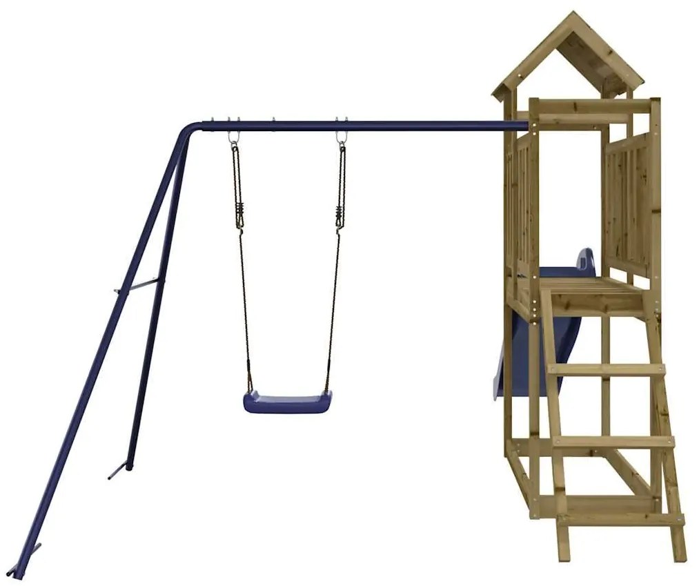 Vonkajšia súprava na hranie impregnovaná borovica