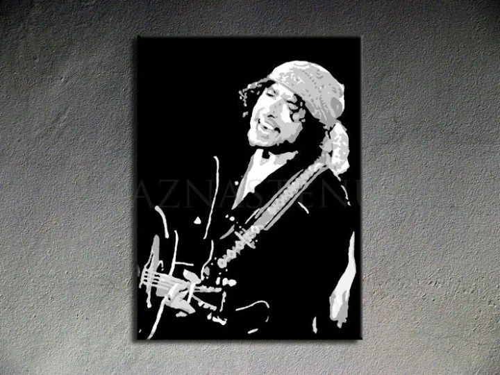 Ručne maľovaný POP Art obraz Bob Dylan | rôzne rozmery