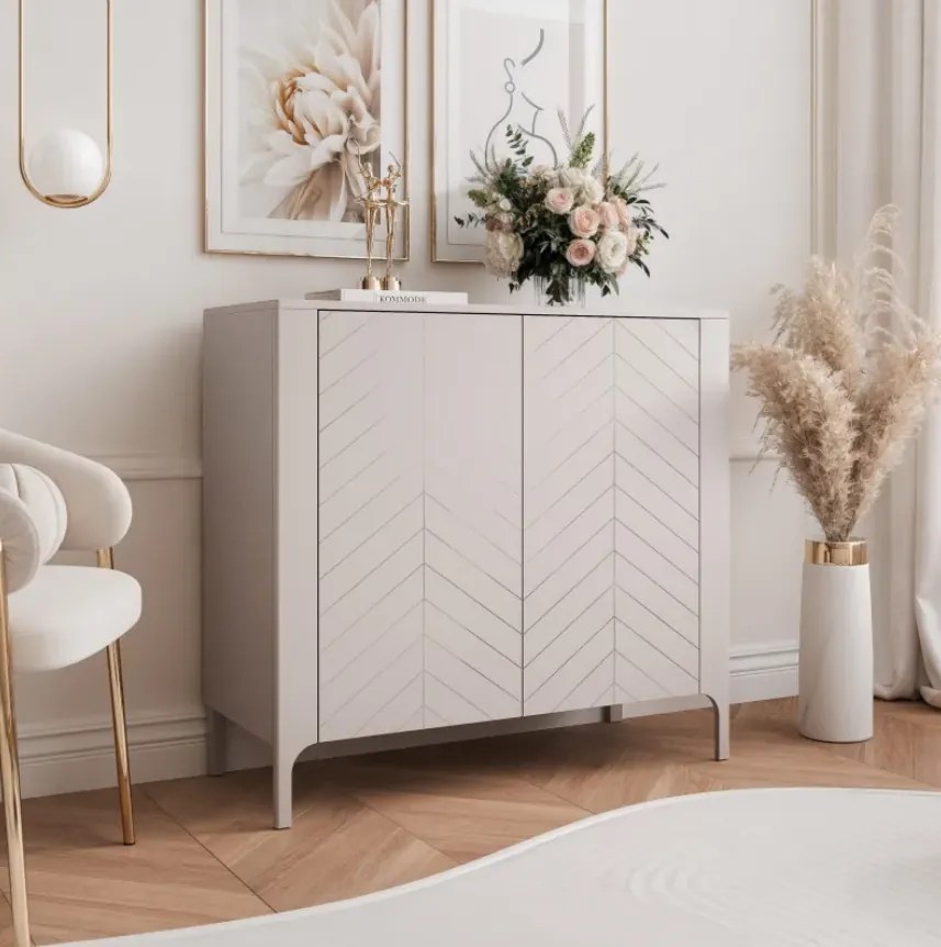 Moderná komoda MARCIUS 103cm kašmír