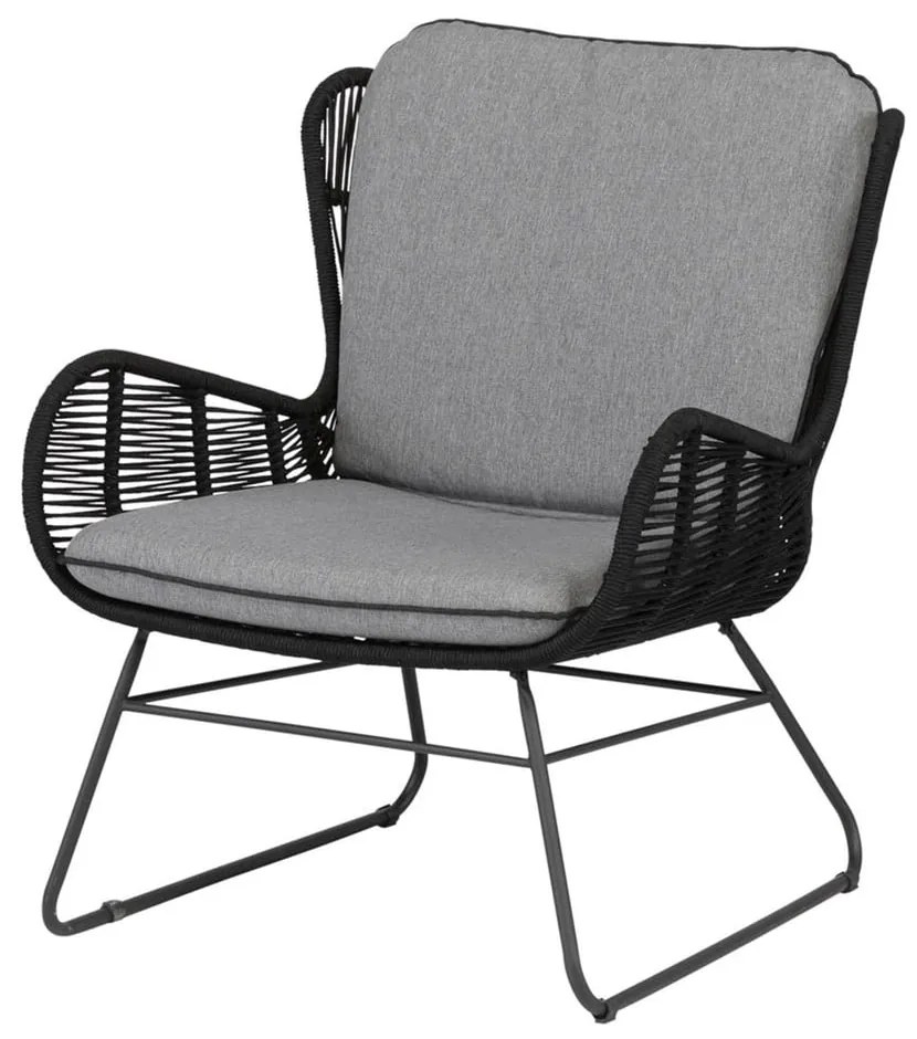 Čierne záhradné kreslo Exotan Grace