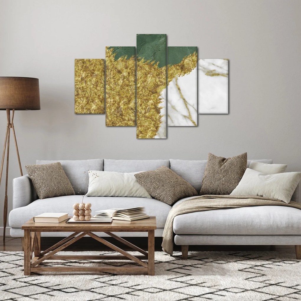 Obraz - Zelený mramor N⁰2 (150x105 cm)