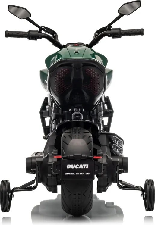 Detská elektrická motorka Ducati Diavel x Bentley Green