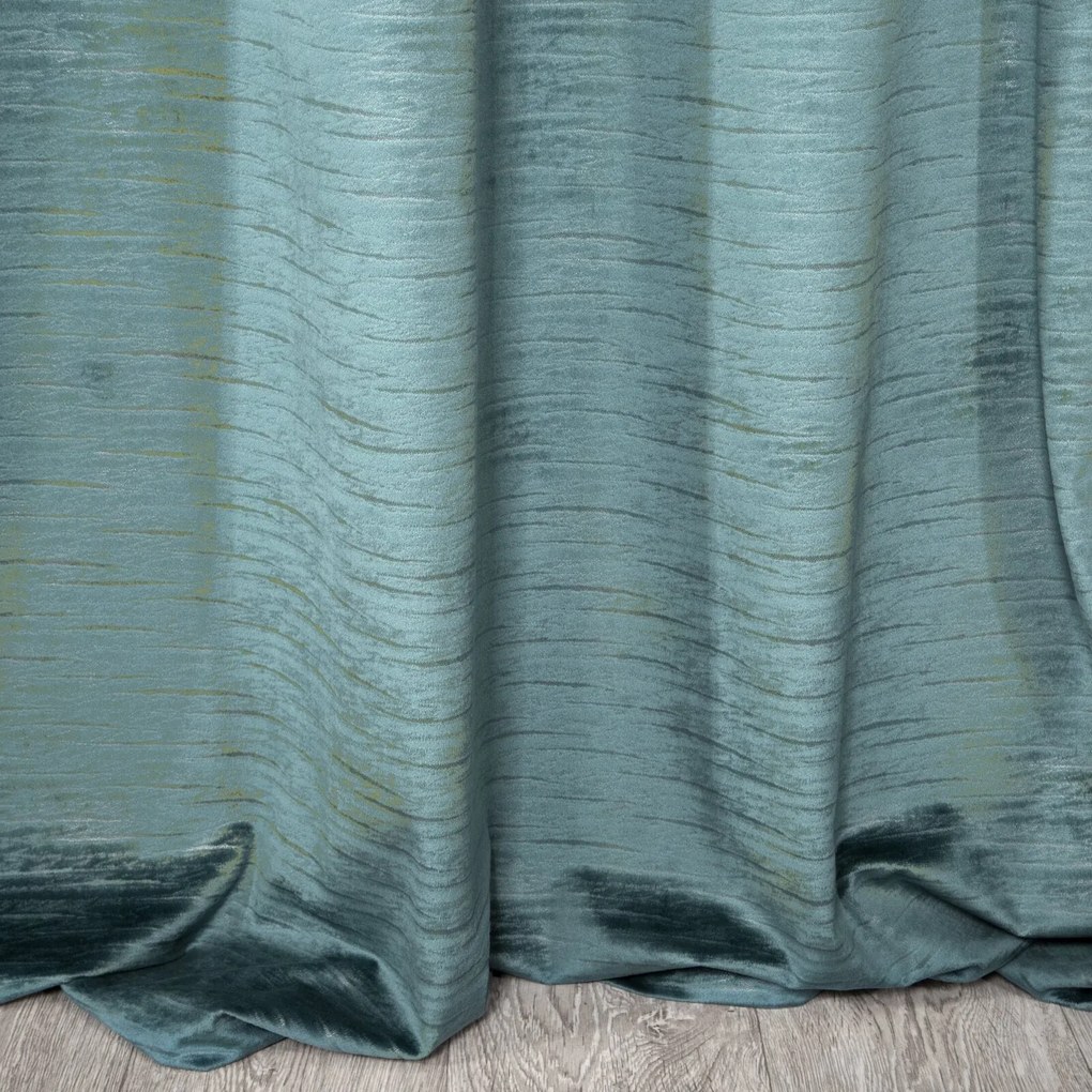 ZATEMŇOVACÍ ZÁVES NA KRÚŽKOCH ALUVIA 140X250 CM MENTOLOVÁ