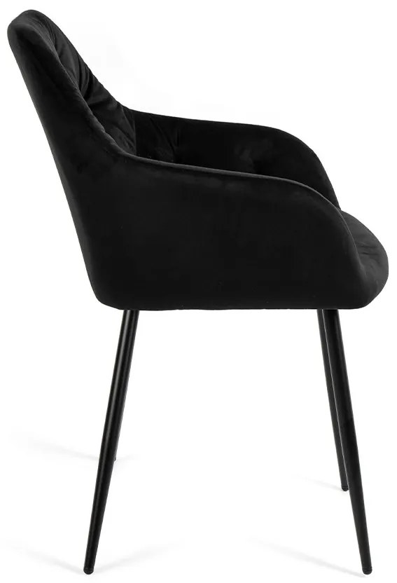 Noela Zamatová jedálenská stolička SIENA čierna