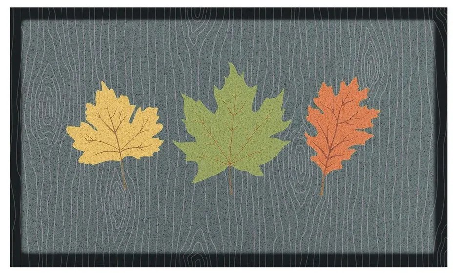 Rohožka 40x70 cm Autumn Leaves on Green – Artsy Doormats