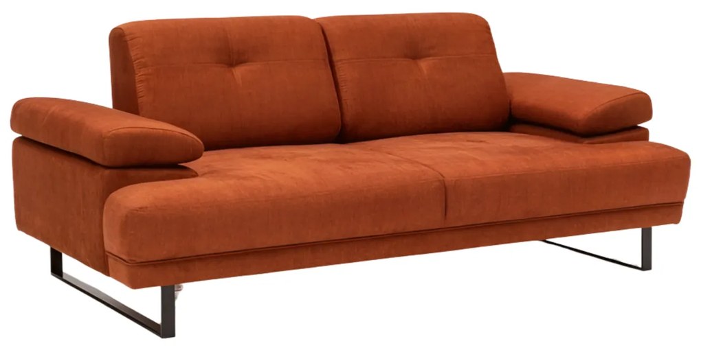Dvoumístná pohovka Mustang 199 cm oranžová