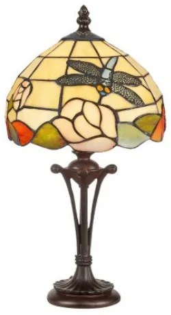 Lampa tiffany stolová DRAGONFLY 47*25