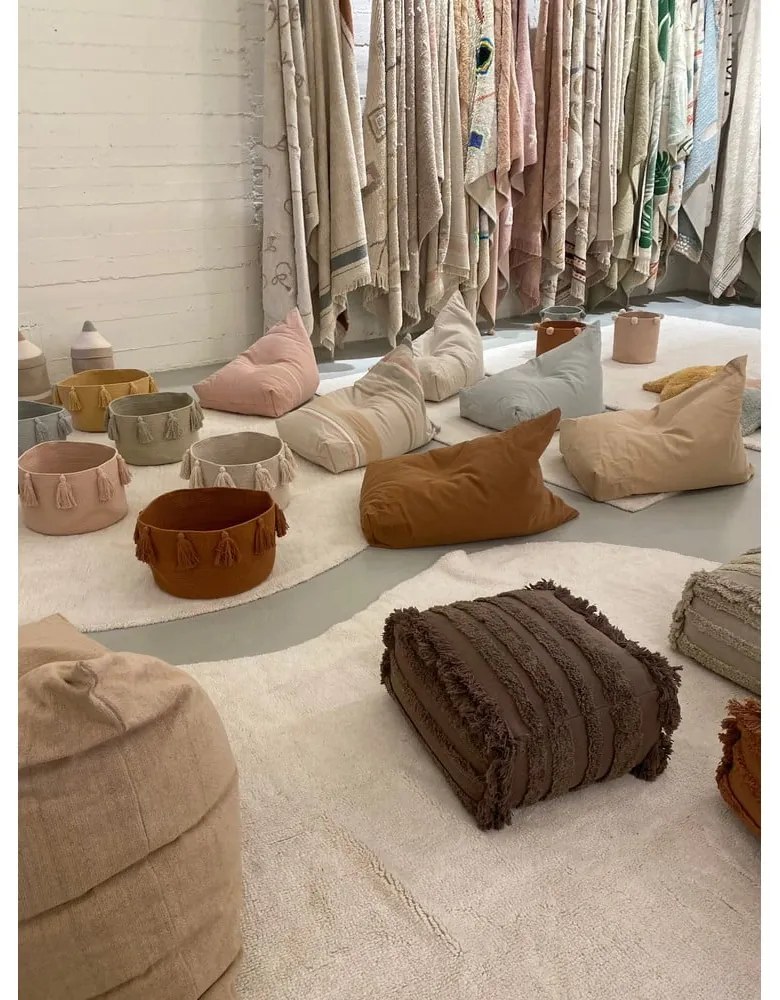 Béžový detský sedací vak Cleo Natural – Lorena Canals