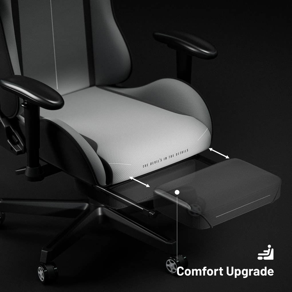 Herná stolička Diablo X-Starter zo šedej tkaniny