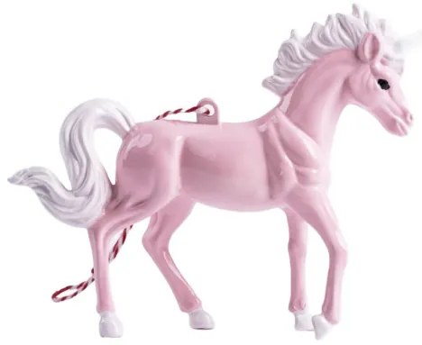 Vianočná ozdoba EVI PINK jednorožec 710247