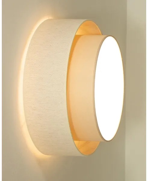 Stropné svietidlo NATIA 1×E27/60 W/230 V, priemer 45 cm, krémové